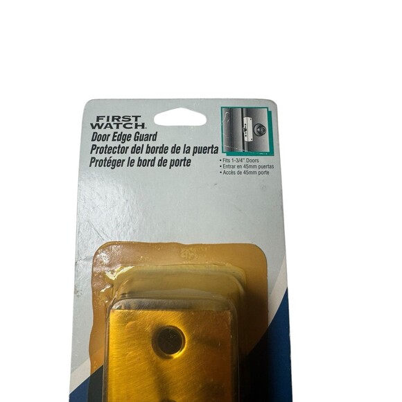 First Watch Door Dash Edge Guard Solid Brass 2020-PB Fits 1-3/4” Doors- Vintage - Picture 2 of 6